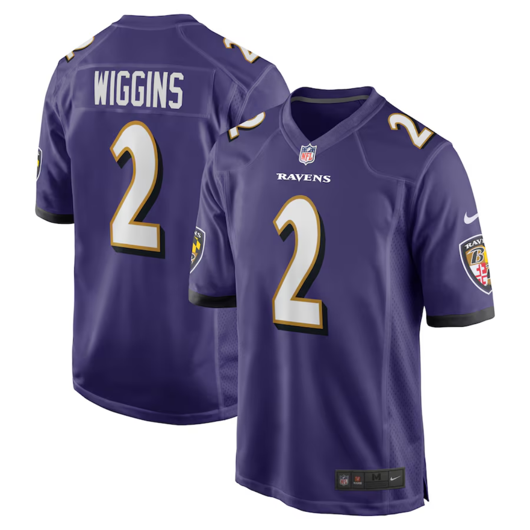 Nate Wiggins Baltimore Ravens Jersey