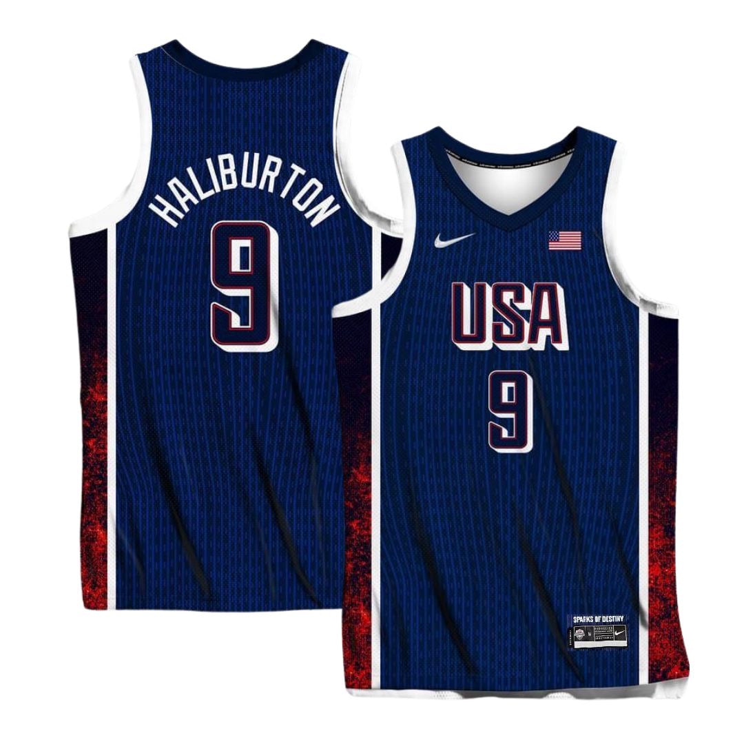 Tyrese Haliburton 2024 Team USA Jersey