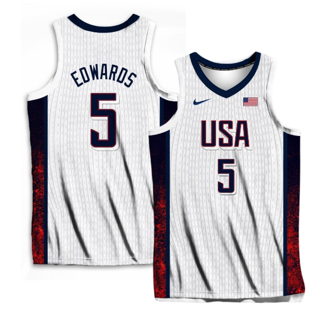 Anthony Edwards 2024 Team USA Jersey