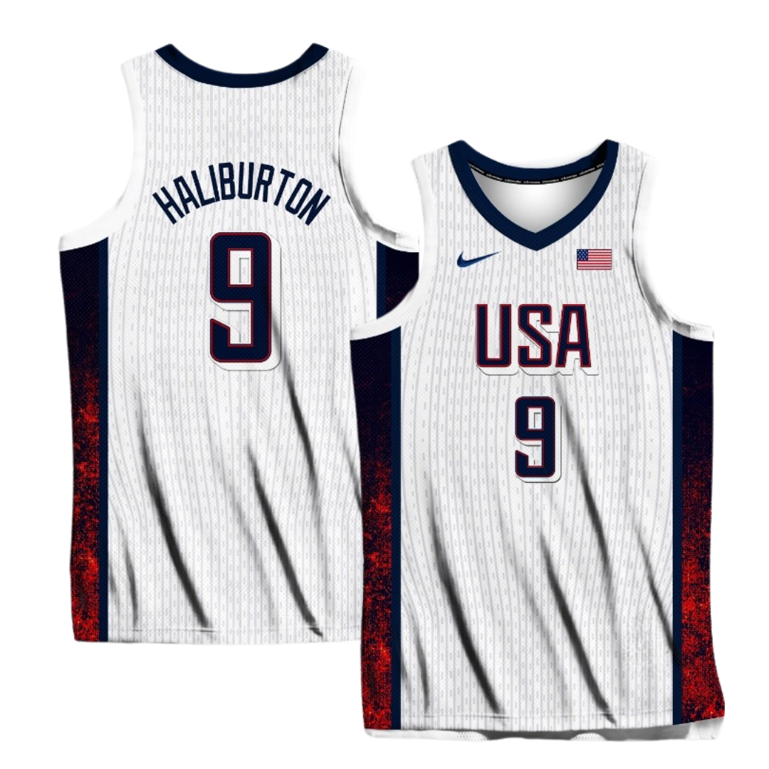 Tyrese Haliburton 2024 Team USA Jersey