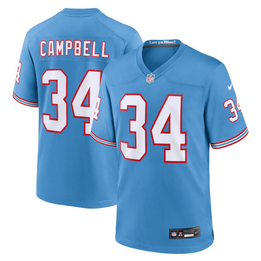 Earl Campbell Tennessee Titans Jersey