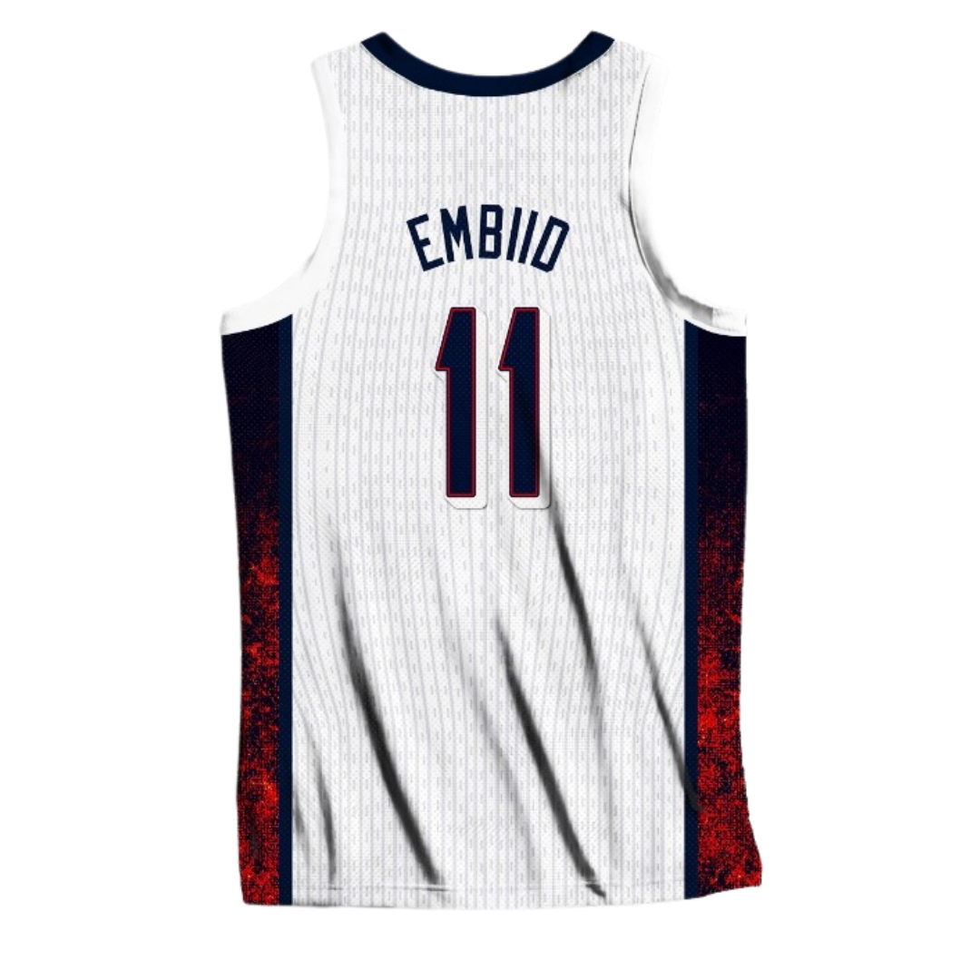 Joel Embiid 2024 Team USA Jersey