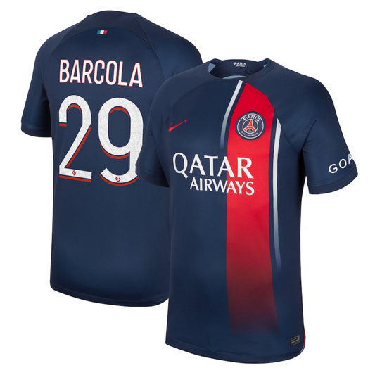 Bradley Barcola Paris Saint-Germain Jersey