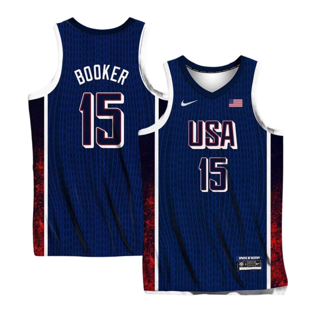 Devin Booker 2024 Team USA Jersey