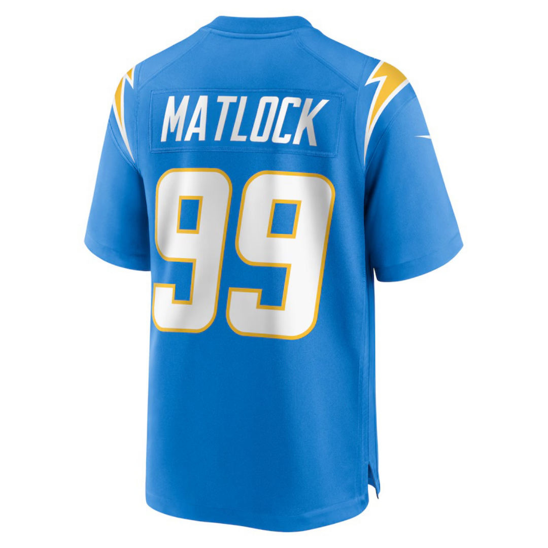 Scott Matlock Los Angeles Chargers Jersey